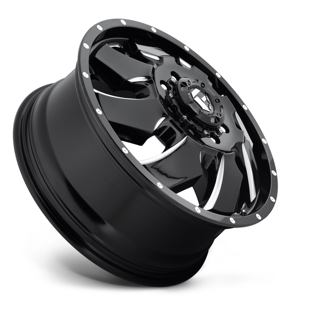 velg FUEL CLEAVER DUALLY FRONT D574 Black & Milled