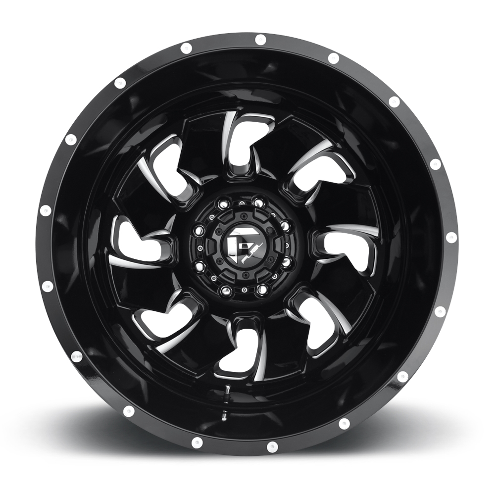 velg FUEL CLEAVER DUALLY REAR D574 Black & Milled